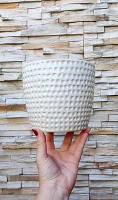 lMACETA DISEÑO POCITOS / PIEZA ARTESANAL - TIENE DRENAJE / NO ICLUYE PLANTAS / PRECIO POR UNIDAD - Alquimia Botanica de Autor