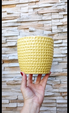 lMACETA DISEÑO POCITOS / PIEZA ARTESANAL - TIENE DRENAJE / NO ICLUYE PLANTAS / PRECIO POR UNIDAD - comprar online