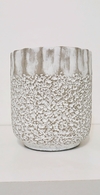 MACETA LINEA CONCRETO CON TEXTURA / TIENE DRENAJE Y GOMITAS ANTIDESLIZANTES - PRODUCTO IMPORTADO