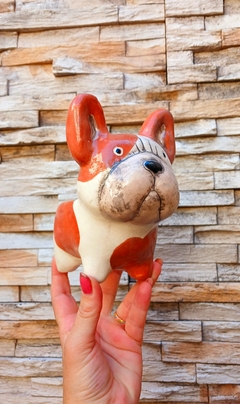 Imagen de MACETA PERRO BULLDOG FRANCES / PIEZA ARTESANAL / TIENE DRENAJE / ELECCION DE COLOR SEGUN DISPONIBILIDAD