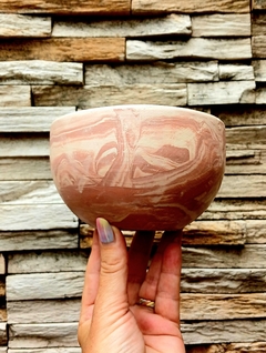 CUENCO RUSTICO MARMOLADO / PIEZA ARTESANAL / TIENE DRENAJE - comprar online