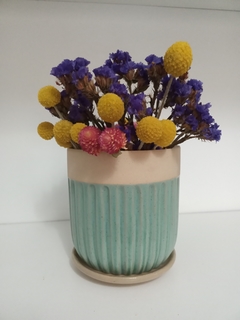 MACETAS HELENICAS GRES CON PLATO - TIENEN DRENAJE - NO INCLUYEN PLANTAS - comprar online