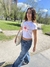 Remera Baby Tee Hibiscos - tienda online