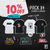 Pack 4 remeras clasicas