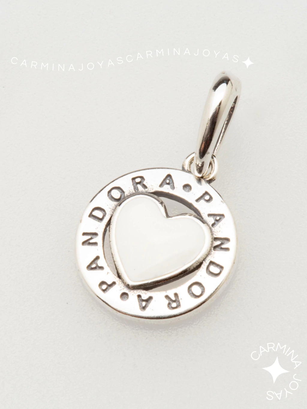 CHARM HEART WHITE