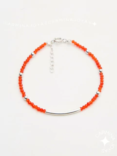 PULSERA PLATA Y CRISTALES CHECOS