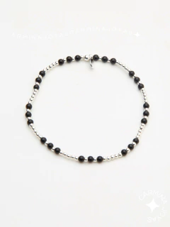 PULSERA PLATA Y CRISTALES CHECOS