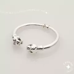 PULSERA PLATA INFLADA PANTHER