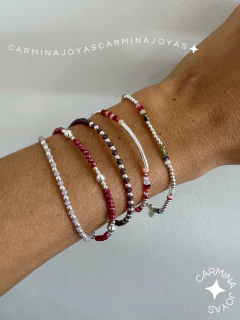 PULSERA PLATA Y CRISTALES CHECOS en internet