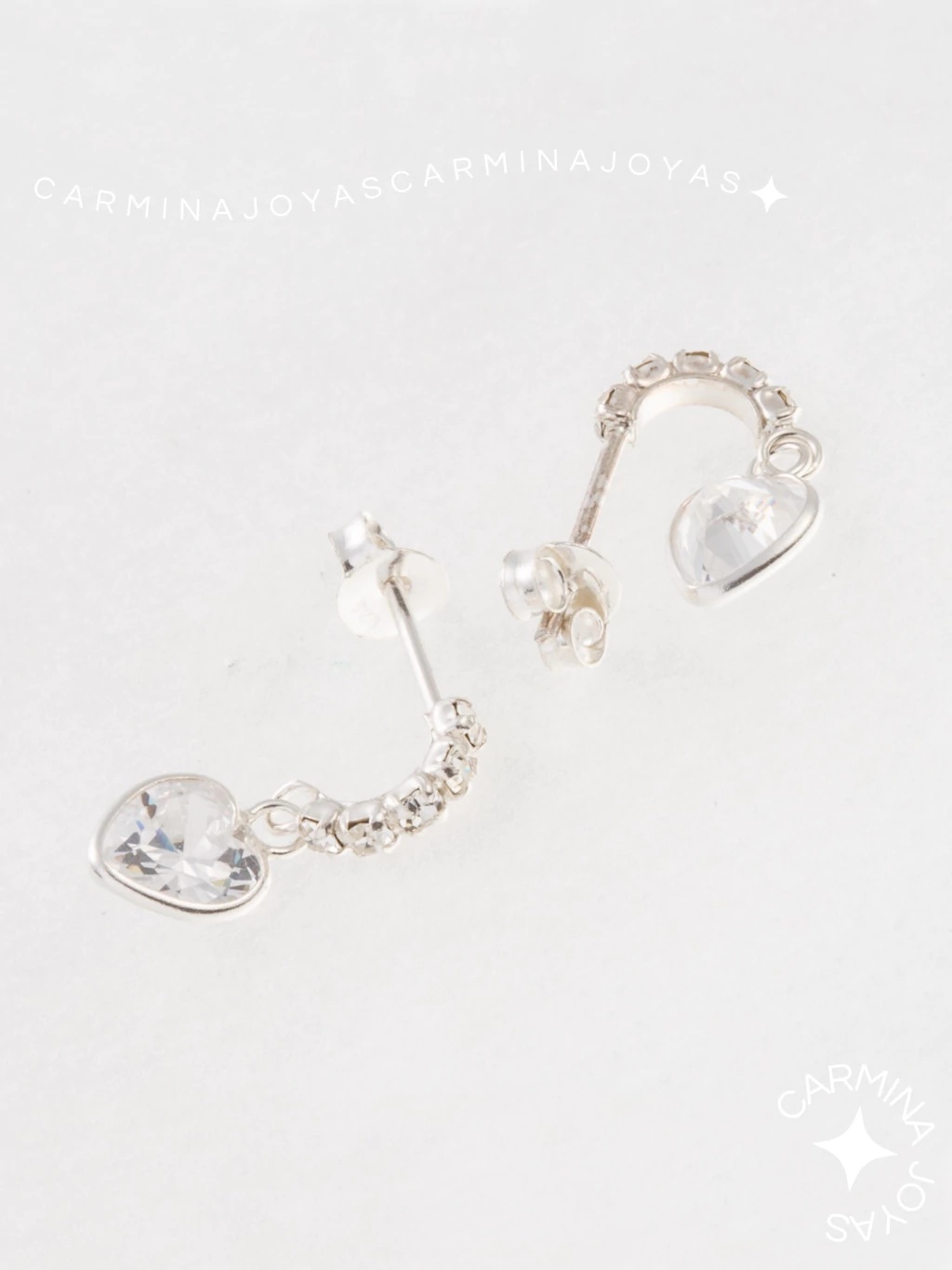 AROS PLATA Y CUBIC CORAZONCITO