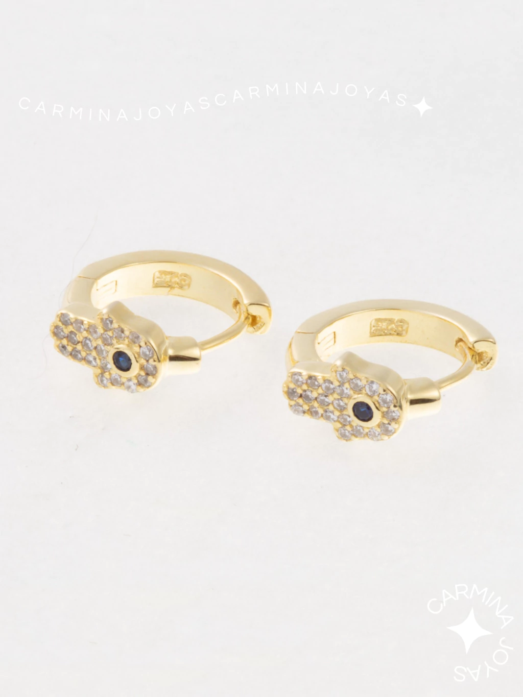 ARGOLLITAS PLATA DORADA Y CUBIC MANO DE FÁTIMA