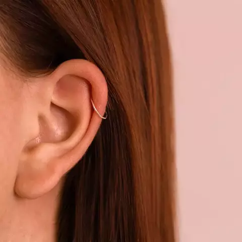 Piercing de Prata Argola Hexagonal - Cartilagem