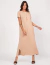 Vestido Paolla Bege