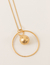 Colar Esfera e Aro Dourado na internet