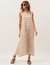 Vestido Clara Listras Bege - comprar online