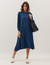VESTIDO MIDI MILÃO MARINHO