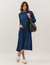 VESTIDO MIDI MILÃO MARINHO - comprar online