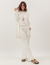 Trijunto Cardigan Barbara Off White com Regata Fendas Off White e Calça Panama Off White na internet