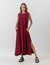 VESTIDO LONGO CLARA BORDÔ na internet