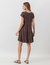 Vestido Curto Manuela Marrom - loja online