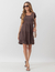 Vestido Curto Manuela Marrom - FRIGA 