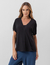Blusa Transpassada Preta - comprar online