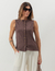 Colete Melanie Marrom - comprar online