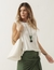 BLUSA REGATA FENDAS OFF WHITE na internet