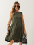 Vestido Liz Verde Militar na internet