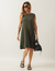 Vestido Liz Verde Militar