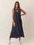 Vestido Longo Clara Azul Marinho
