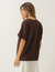 Blusa Elisa Marrom em moletinho - FRIGA 