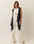 Conjunto Florence Off white com Cardigan Kimono Marinho - comprar online