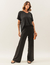 Conjunto Blusa Maria Preta e Calça Panamá Preta - comprar online