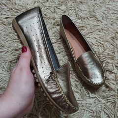 Mocassim em couro prata velho - comprar online