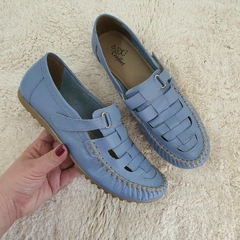 Mocatênis velcro azul bb