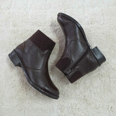 Bota em couro chocolate - comprar online