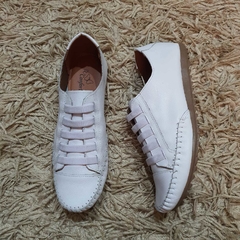 Mocatênis em couro branco - comprar online