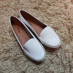 Mocassim em couro branco - comprar online