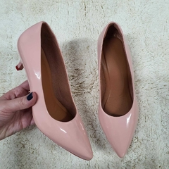 Scarpin verniz rosa - comprar online