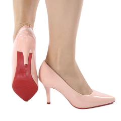 Scarpin verniz rosa - comprar online