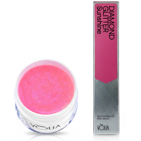 Sachê Gel Diamond Glitter Sunshine Vòlia 14g