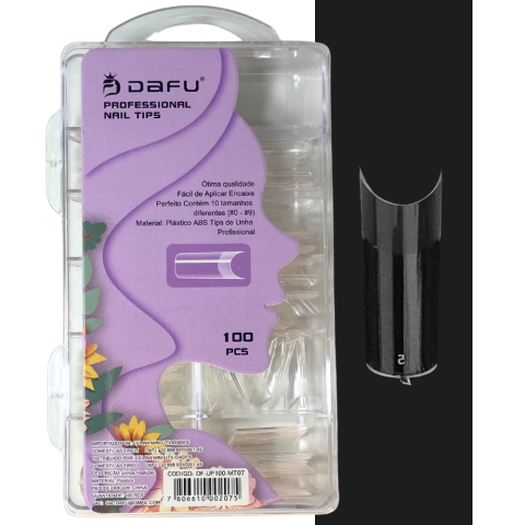 Tips Transparente Dafu 100pcs