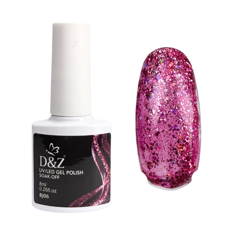 Esmalte em Gel Coleção Brilho/Glitter D&Z 8ml - BJ06