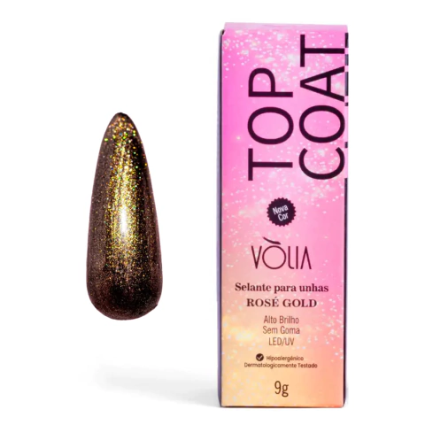 Top Coat Rosé Gold Vòlia 9g