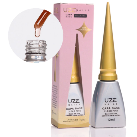 Capa Base Clear Pink Uze Nails 12ml
