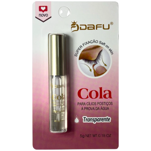 Cola para Cílios Postiços à Prova D'Água Transparente Dafu