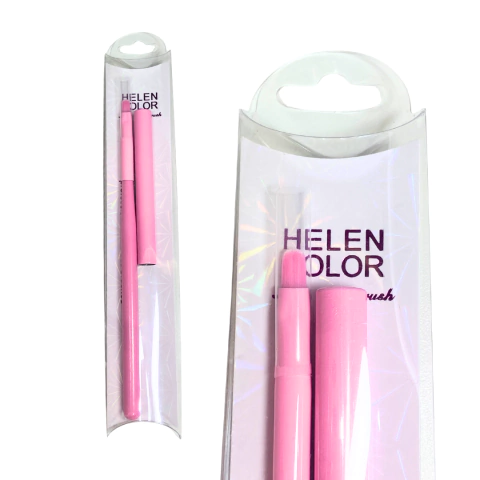 Pincel Língua de Gato #4 Neon com Tampa para Aplicação - Cor Sortida