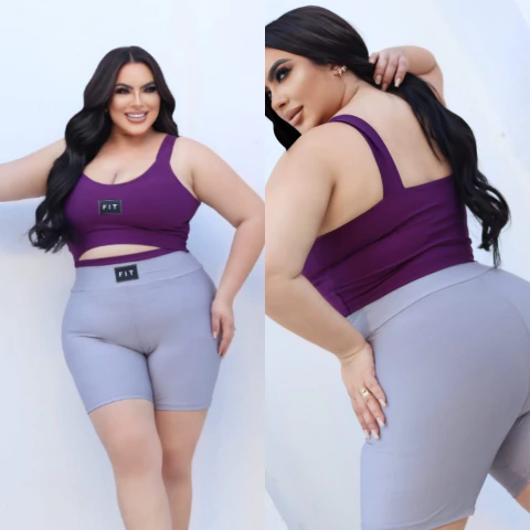 Conjunto Short Bicolor Plus Size - comprar online