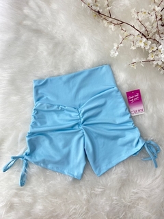 short corda lateral empina bumbum liso - Várias cores - SE AME MODA FITNESS